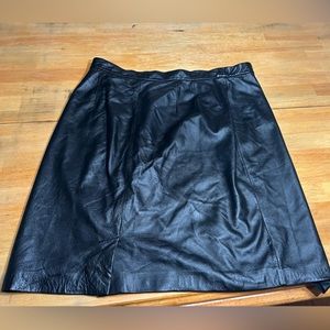 silk black tight skirt